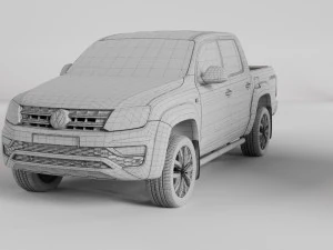 VW AMAROK V6 TDI 4MOTION 2019 3D Model