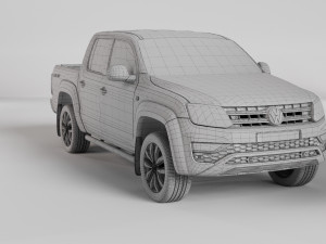VW AMAROK V6 TDI 4MOTION 2019 3D Model