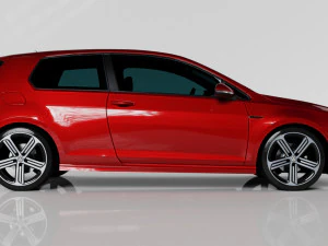 VW GOLF R MK7 2014 3D Model