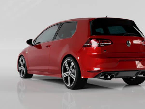 VW GOLF R MK7 2014 3D Model