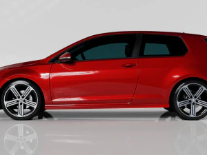 VW GOLF R MK7 2014 3D Model