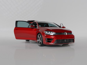 VW GOLF R MK7 2014 3D-Modell