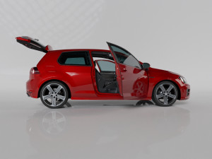 VW GOLF R MK7 2014 3D-Modell