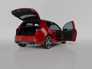 VW GOLF R MK7 2014 3D-Modell