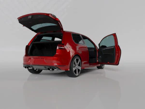 VW GOLF R MK7 2014 3D Model