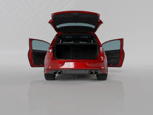 VW GOLF R MK7 2014 3D Model