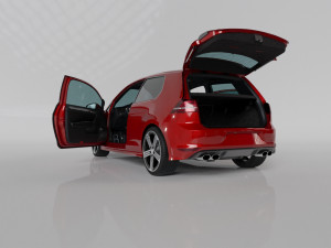 VW GOLF R MK7 2014 3D-Modell