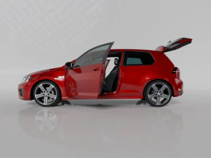 VW GOLF R MK7 2014 3D Model
