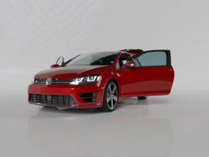 VW GOLF R MK7 2014 3D Model