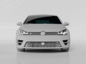 VW GOLF R MK7 2014 3D Model