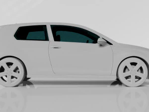 VW GOLF R MK7 2014 3D Model