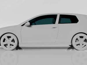 VW GOLF R MK7 2014 3D Model