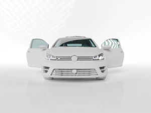 VW GOLF R MK7 2014 3D Model