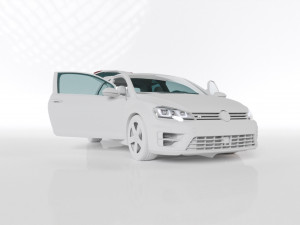 VW GOLF R MK7 2014 3D-Modell