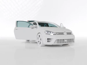 VW GOLF R MK7 2014 3D Model