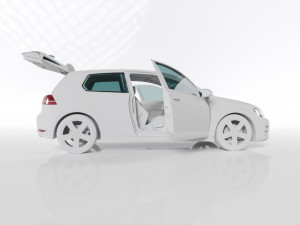 VW GOLF R MK7 2014 3D-Modell