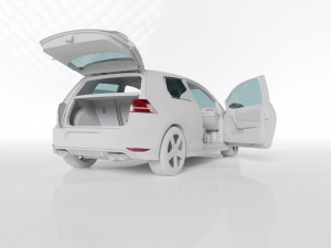 VW GOLF R MK7 2014 3D-Modell