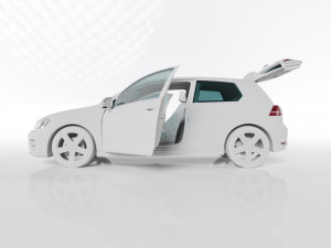VW GOLF R MK7 2014 3D-Modell