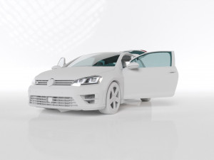 VW GOLF R MK7 2014 3D-Modell