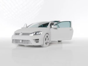 VW GOLF R MK7 2014 3D Model