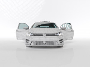 VW GOLF R MK7 2014 3D-Modell