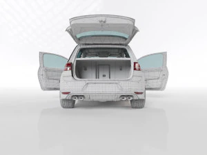 VW GOLF R MK7 2014 3D Model
