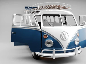 VOLKSWAGEN KOMBI T2 1963 Modelo 3D