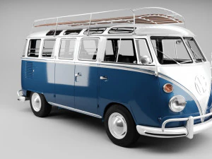 VW KOMBI T2 1963 3D Model