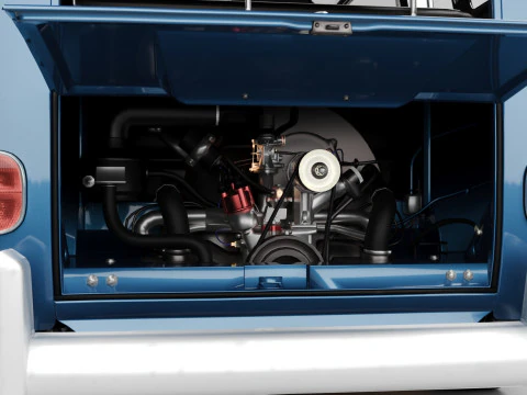 VW KOMBI T2 1963 3D Model