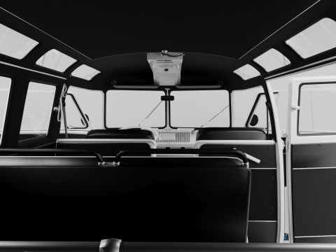 VW KOMBI T2 1963 3D 模型