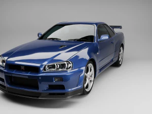 2002 NISSAN SKYLINE GTR R34 V-SPEC II Modello 3D