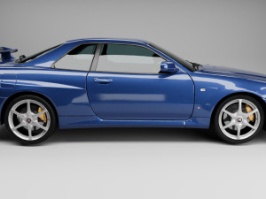 2002 NISSAN SKYLINE GTR R34 V-SPEC II Modello 3D