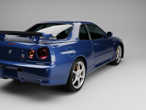 2002 NISSAN SKYLINE GTR R34 V-SPEC II Modello 3D