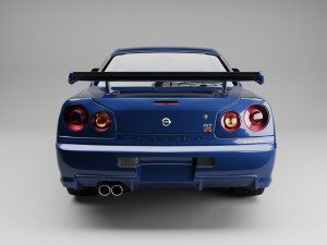 2002 NISSAN SKYLINE GTR R34 V-SPEC II Modello 3D