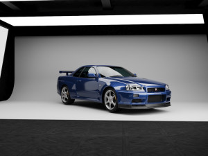 2002 NISSAN SKYLINE GTR R34 V-SPEC II Modello 3D