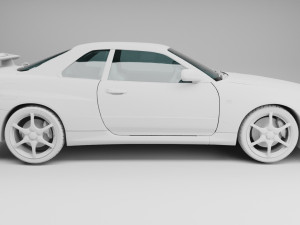 2002 NISSAN SKYLINE GTR R34 V-SPEC II Modello 3D