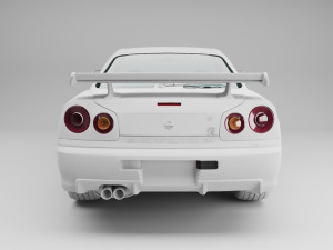 2002 NISSAN SKYLINE GTR R34 V-SPEC II Modello 3D