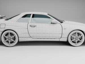2002 NISSAN SKYLINE GTR R34 V-SPEC II Modello 3D