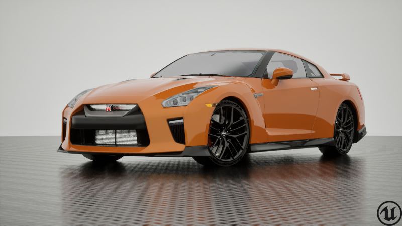 NISSAN GT-R 2018 Modelo 3D .c4d .max .obj .3ds .fbx .stl .blend 