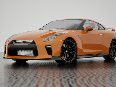 NISSAN GT-R 2018 3D Model