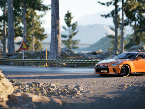 NISSAN GT-R 2018 Modelo 3D