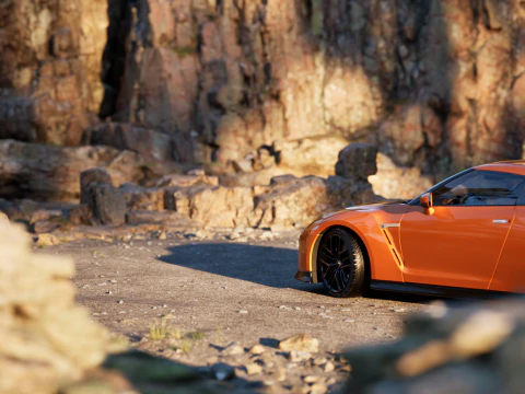 NISSAN GT-R 2018 3D Model