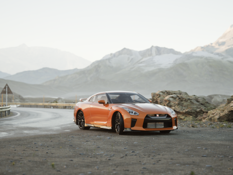 NISSAN GT-R 2018 Modelo 3D