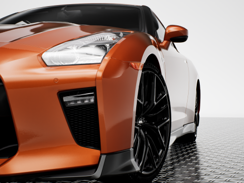 NISSAN GT-R 2018 Modelo 3D