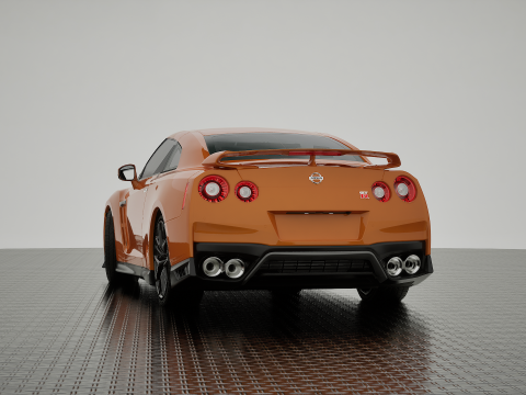NISSAN GT-R 2018 Modelo 3D