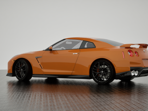 NISSAN GT-R 2018 Modelo 3D