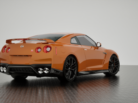 NISSAN GT-R 2018 Modelo 3D