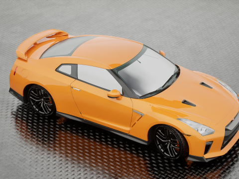 NISSAN GT-R 2018 Modelo 3D