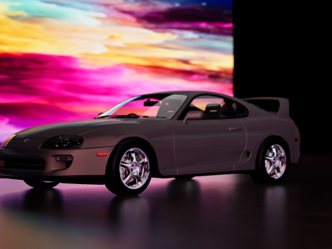 Toyota Supra 1998 3D Model
