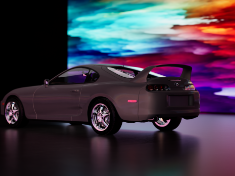 Toyota Supra 1998 3D Model